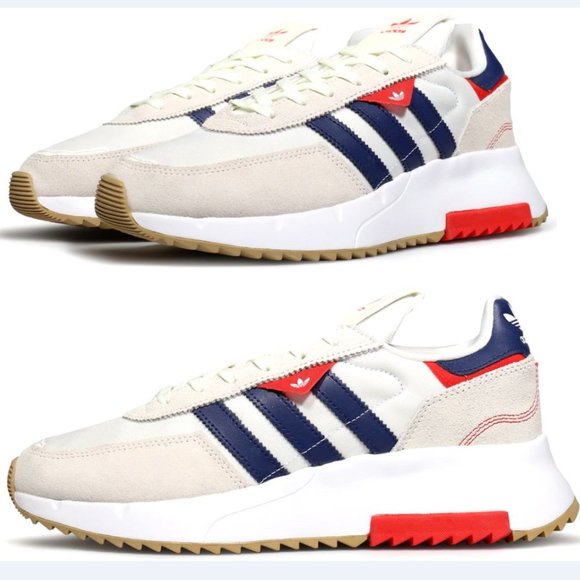 adidas Other - New adidas Originals Retropy Mens athletic shoes sneaker white navy red sz 8-12